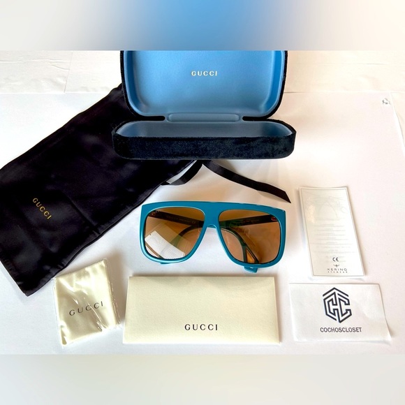 GUCCI OVERSIZED SUNGLASSES GG0467S GG0467 Women Unisex Female Men Gucci 0467s - Picture 4 of 13